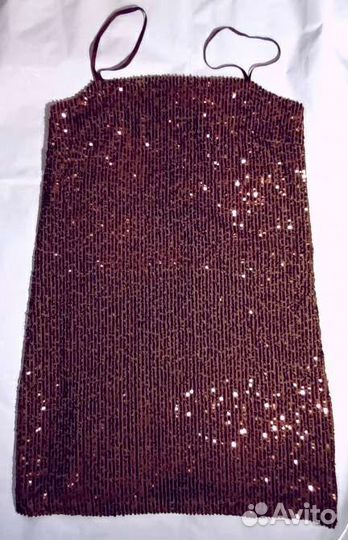 Платье stradivarius с пайетками новое, р. S