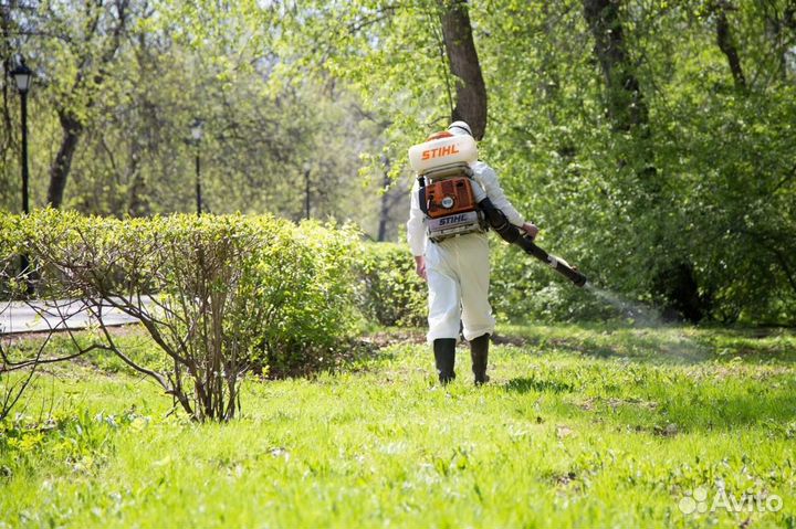 Обработка сада, участков, коттеджных поселков