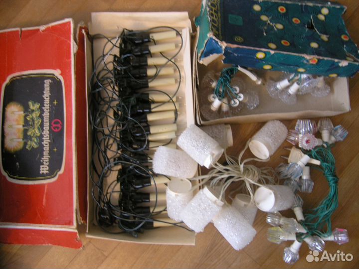 Гирлянды на ёлку, переключатели для них из СССР