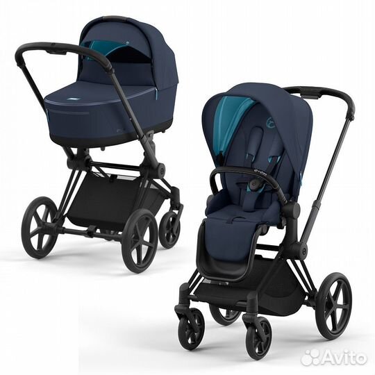 Новая коляска 2в1 Cybex Priam IV Nautical Blue