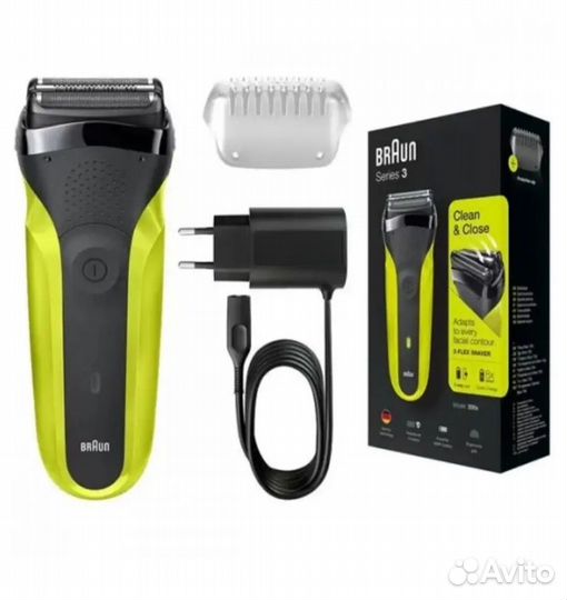 Электробритва Braun series 3 300s зеленый