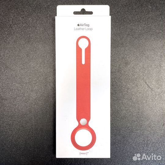 Чехол брелок Apple AirTag Loop / Leather Key Ring