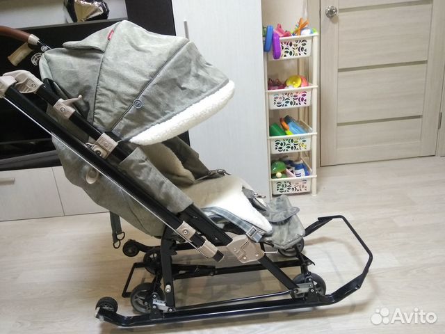 Санки-коляска Ника 7-8к с амортизацией