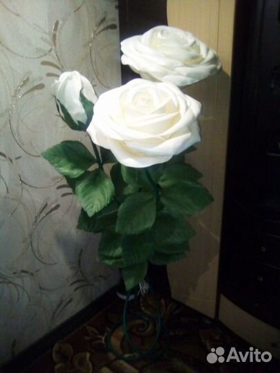 Торшер,Розы