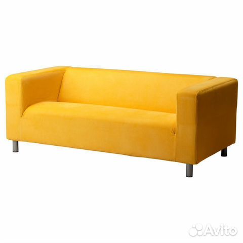 Чехол для дивана клиппан (IKEA). Солнечный желтый