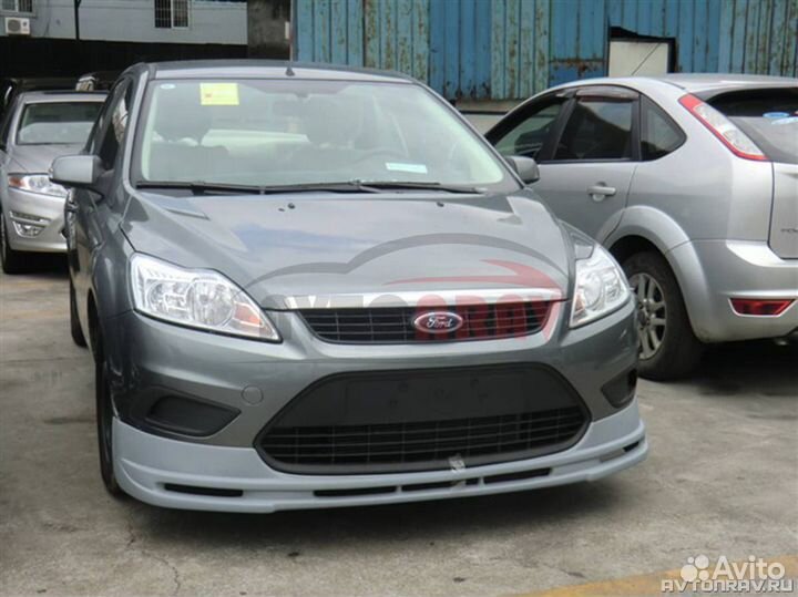 Юбка RS на передний бампер для Ford Focus 2 Рест