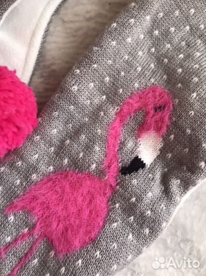 Комплект шапка, шарф и варежки 3-6 лет