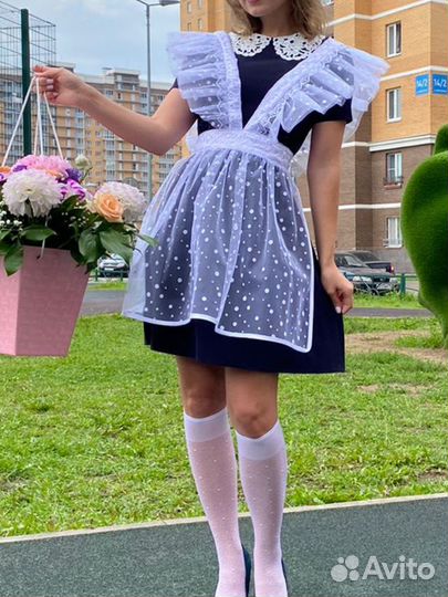 Школьный фартук и платье