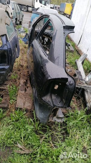 Крыло заднее L с порогом Опель Астра G Купе98-04г