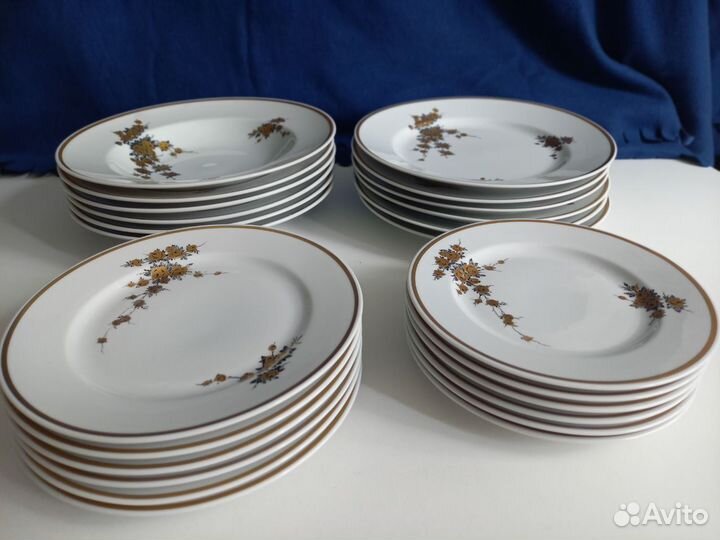 Сервиз столовый на 6 персон (ГДР) 33 предмета