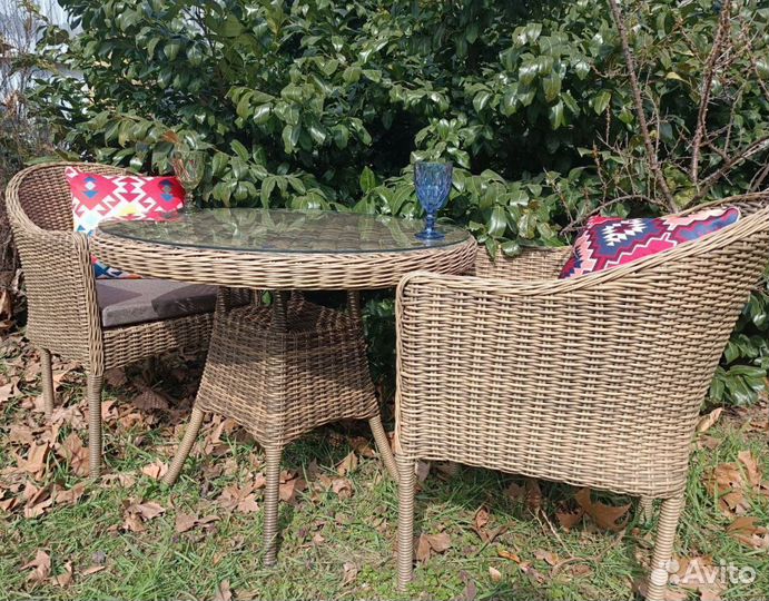 Обеденная группа из ротанга Эспрессо на 2х