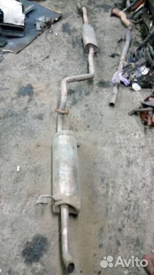 Глушитель Солярис1 седан.средняя и задняя части