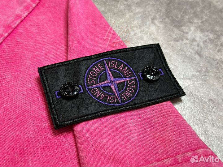 Футболка Stone Island pink paradise