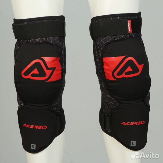 Наколенники Acerbis Soft Knee (Черный/Красный)