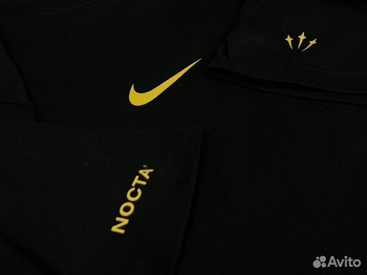 Хлопковая футболка nike nocta lux