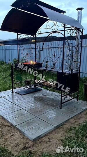 Мангал с крышей