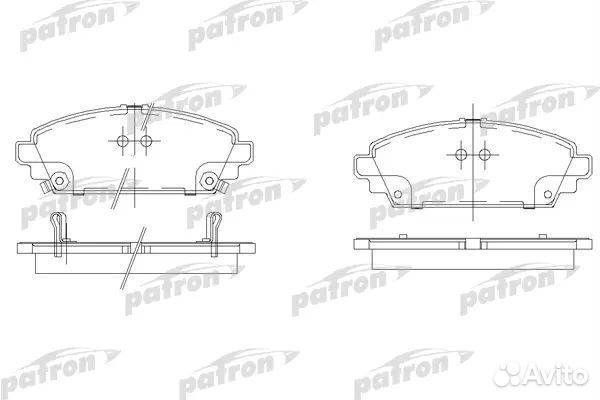 Patron PBP1601 Колодки тормозные дисковые передн H