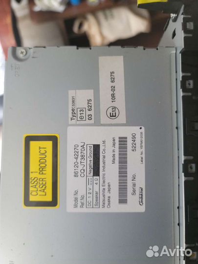 Штатная магнитола на toyota rav4 (3 поколение)