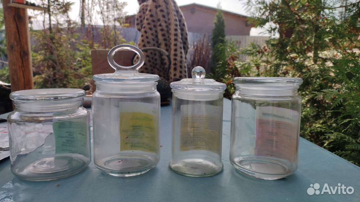 Банки для сыпучих продуктов стекло