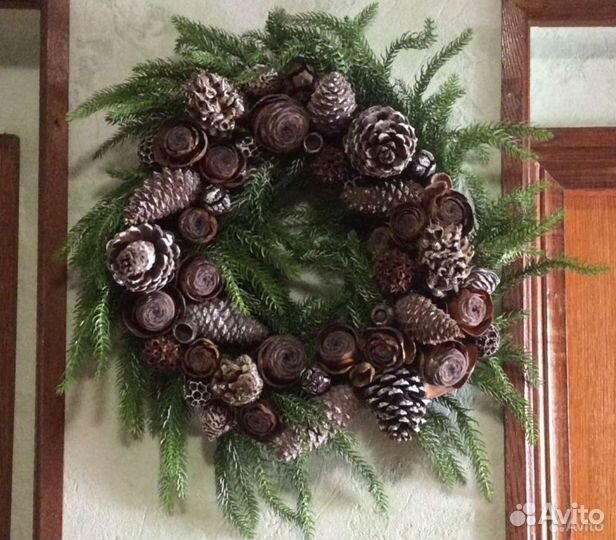 Гималайские кедровые шишки, шишки, хвоя, магнолия