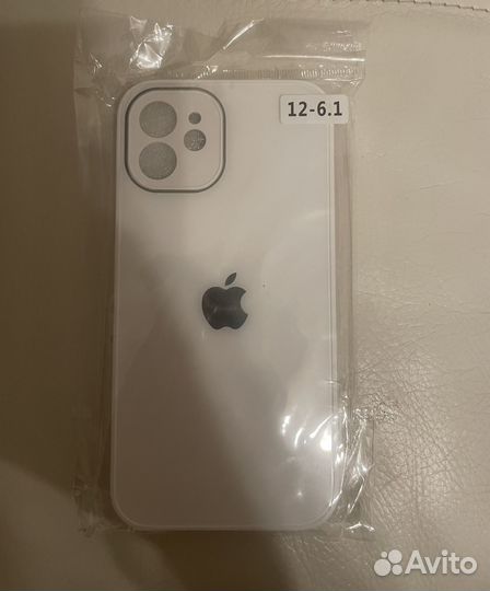 Стеклянный чехол на iPhone 12