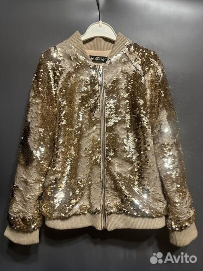 Бомбер с пайетками choupette 110-116