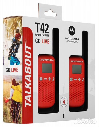 Рация Motorola Talkabout T42 Red Комплект новый
