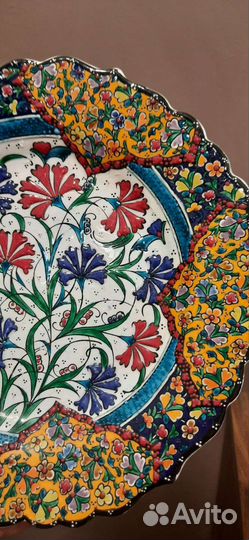 Тарелка настенная керамика