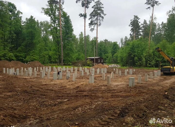 Фундамент на жб сваях под ключ / Жб сваи