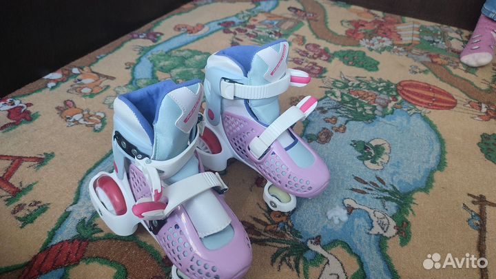 Коньки роликовые детские раздвижные 29-32