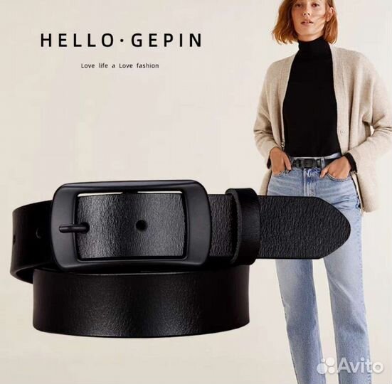 Ремень новый женский натуральная кожа