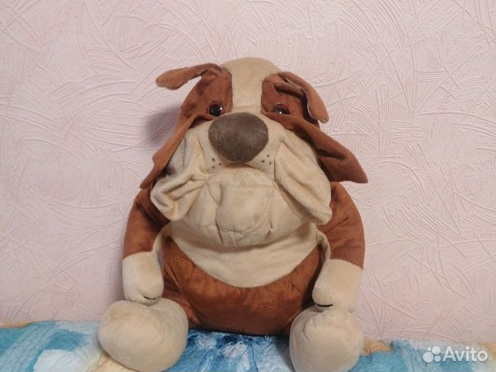 Игрушка мягкая бульдог