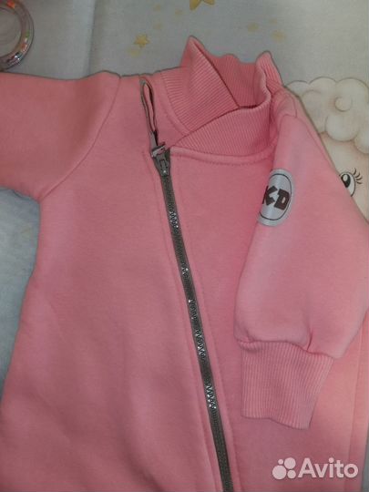 Комбинезон с начесом для девочки