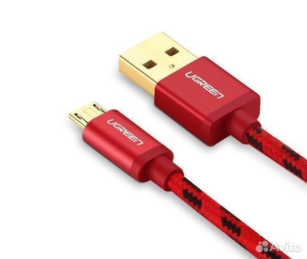 Кабель micro USB-USB 2.0, в оплетке нейлоновой 1,5