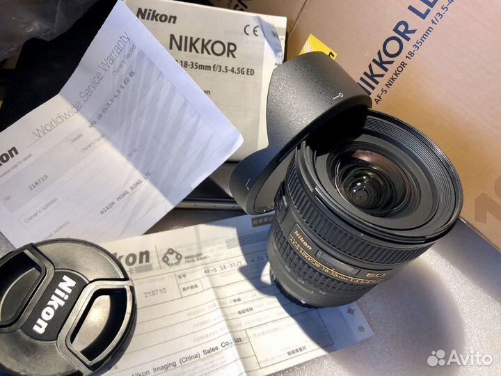 Объектив Nikon AF-S Nikkor 18-35mm f/3.5-4.5 G ED