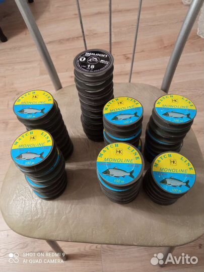 Леска рыболовная, крючки