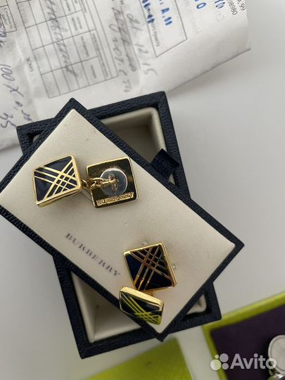 Запонки оригинал Burberry и Ted Baker