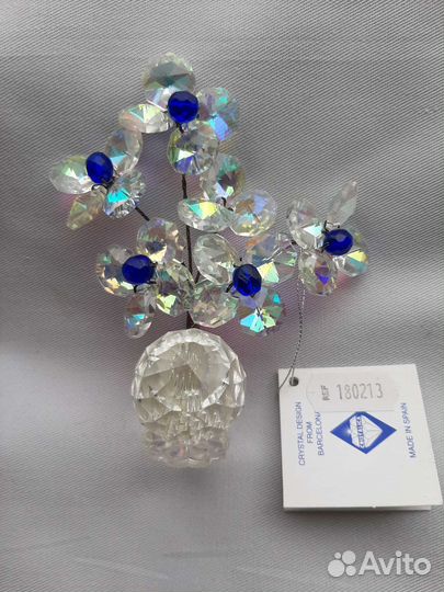 Бонсай на прозрачном шаре из хрусталя,новый