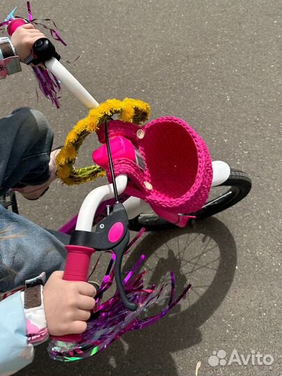 Корзинка ручной работы на детский велосипед