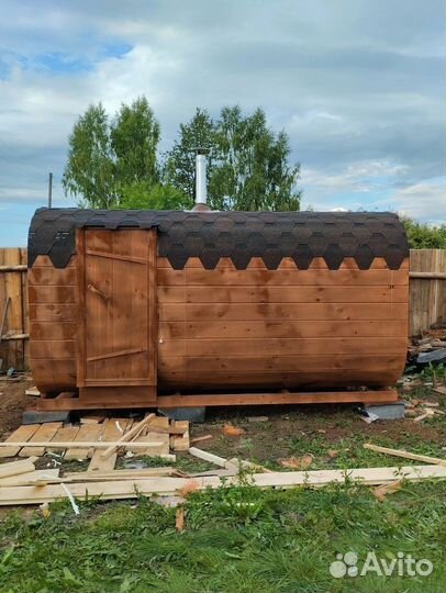 Баня-бочка квадро в наличии