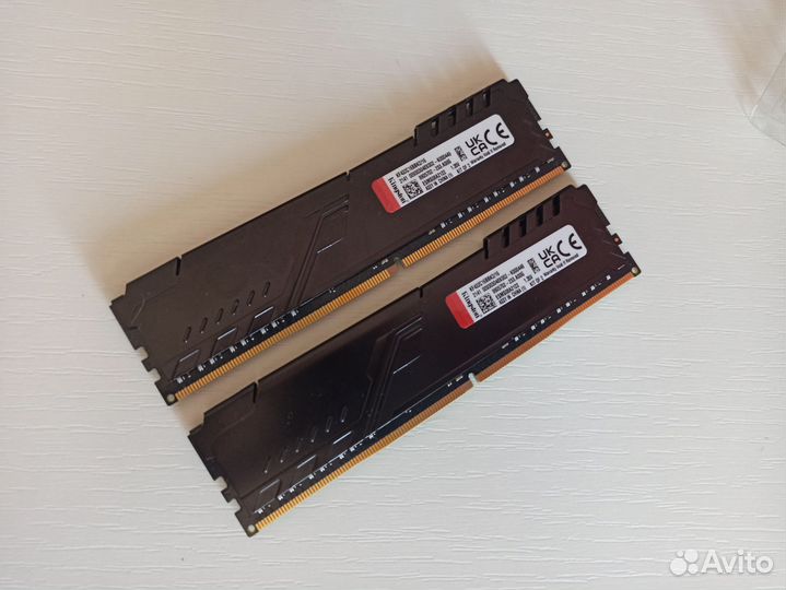 Озу 16gb ddr4 3200mhz kingston fury