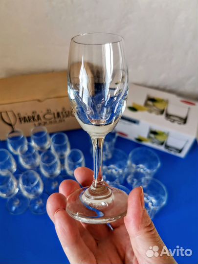 Бокалы фужеры стаканы рюмки два набора, за набор