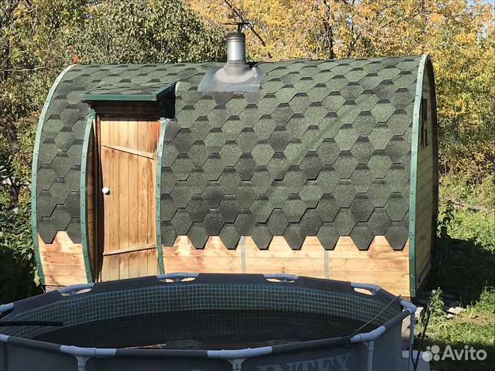 Баня бочка бу с бассейном