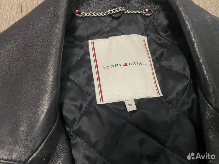 Кожаная куртка Tommy Hilfiger (eur 34)