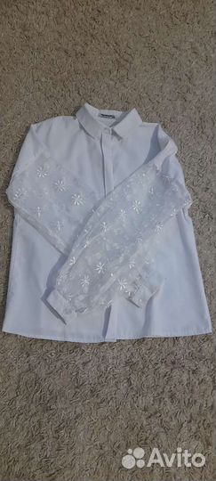Рубашка школьная для девочки 140рост