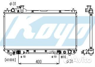 Радиатор охлаждения Toyota Rav4 (1998-2000) тайван