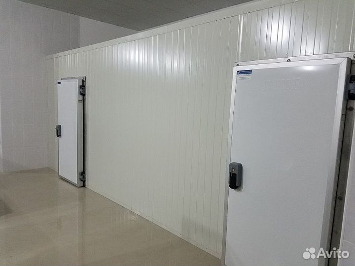 Откатные и распашные холодильные двери от завода