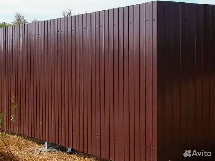 Забор из профлиста под ключ