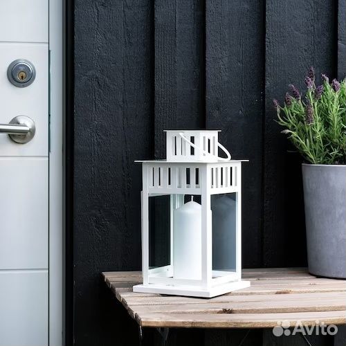 Фонарь для формовой свечи IKEA Борбю 28см