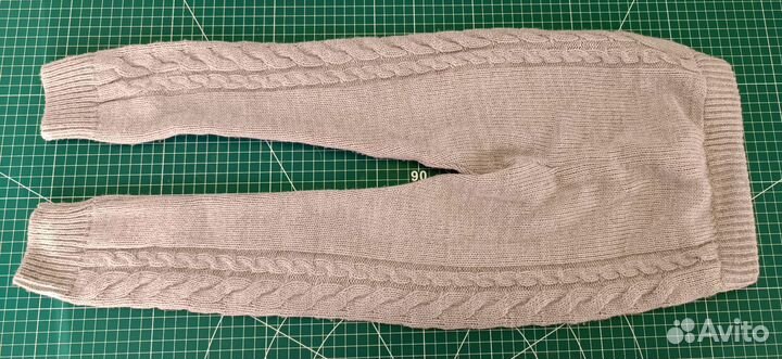 Теплые штаны детские для девочки, размер 116